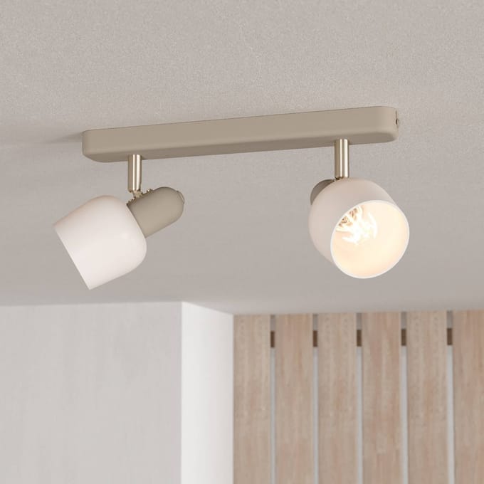 EGLO Corato Spot - E14 - 30 cm - Wit|Beige - Staal|Glas