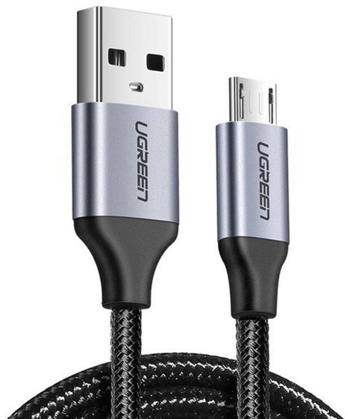 Usb Naar Micro-Usb-Kabel Ugreen Us290 Qc 3.0 2,4A 1,5 M (Zwart)
