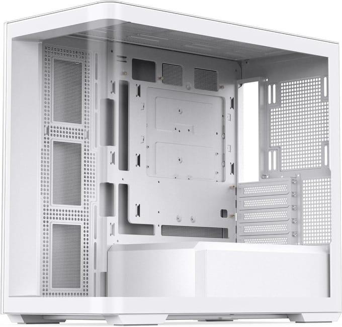 Mid-Tower Computerbehuizing - PC Case - PC Bouwen - 270 Graden Gebogen Glas - 430 mm GPU Lengte - Wit
