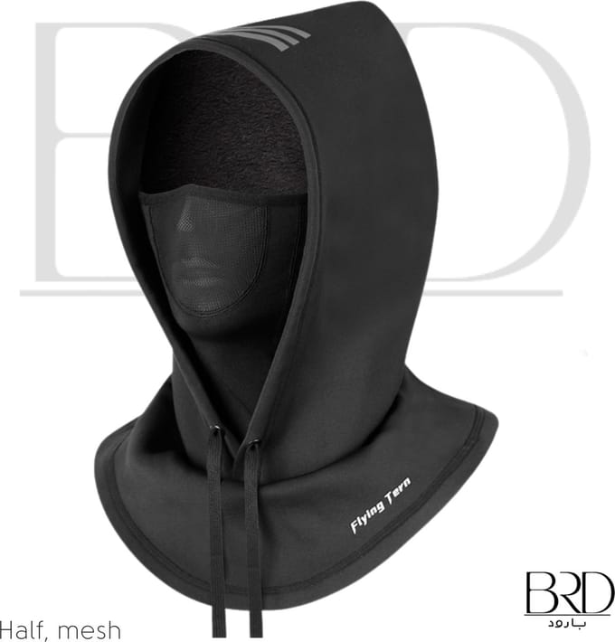 BRD® Winter | Biker Balaclava / Bivakmuts Zwart Half gezicht Mesh - motor bike fiets scooter helm