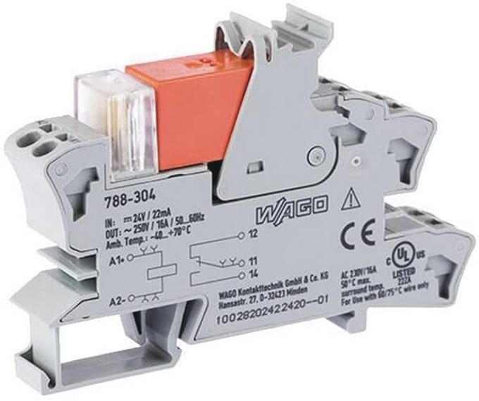 Industriële relais 1P 16A 24V DC