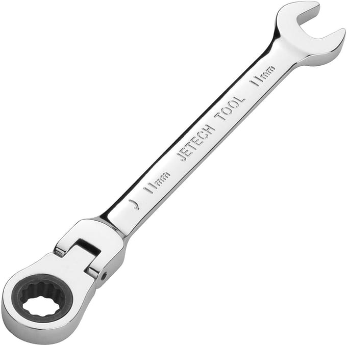Jetech Flexibele Ratelsleutel 11 mm – Metrisch – Flexibele Kop – CR-V