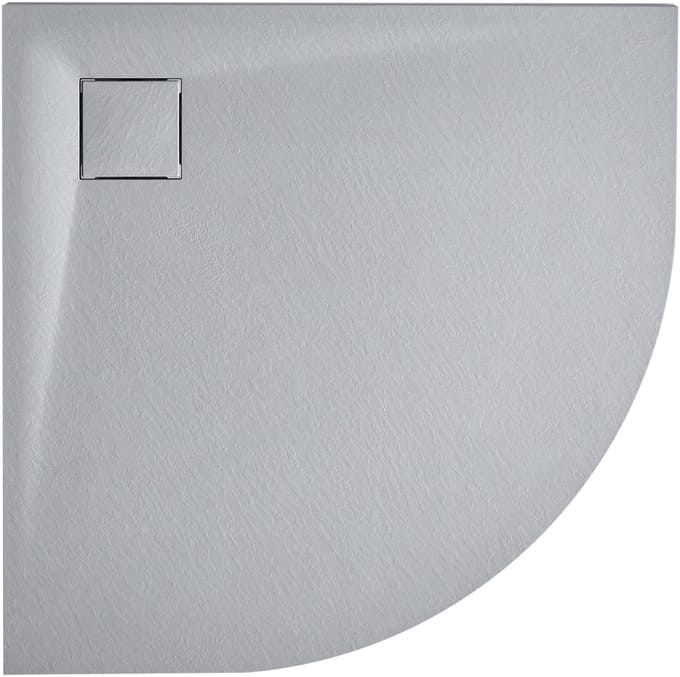 BELIANI PARON - Douchebak - Grijs - 90 x 90 x 3 cm - SMC (kunststof)