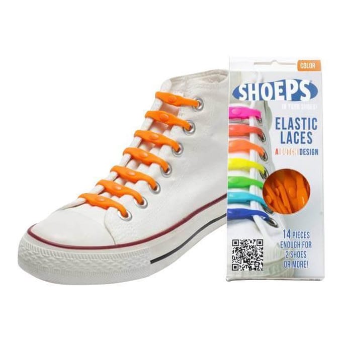 Shoeps Elastische veter Dutch orange Oranje 14 stuks
