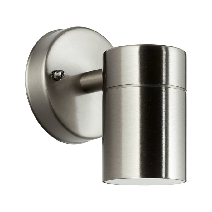 Brilliant Buitenwandlamp Jandy down, vast, roestvrij staal, metaal
