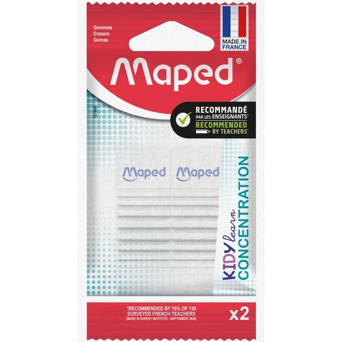 Gum Maped Kidy Learn Concentration set à 2 stuks wit