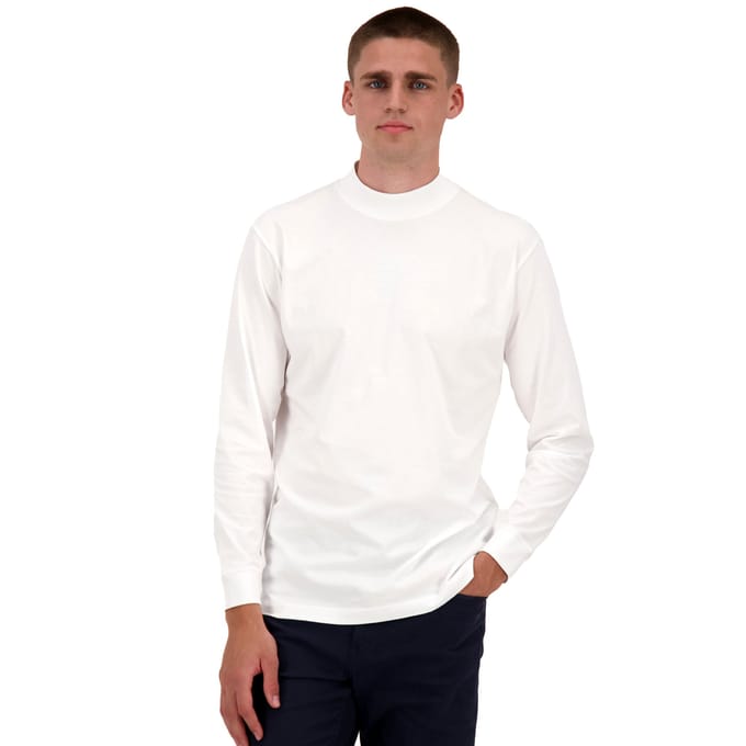 Ragman Long Sleeve Turtle T-Shirt Single Jersey Quality Wit / male