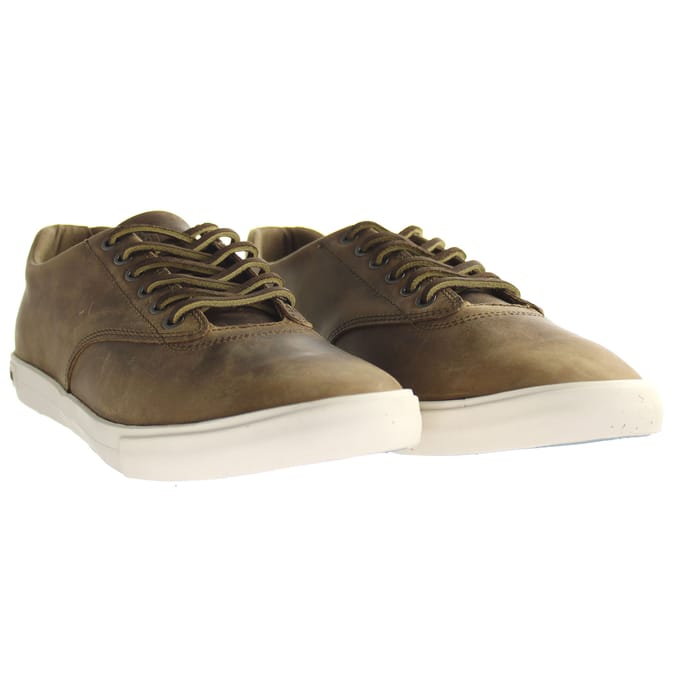 Seavees Hermosa Sneaker Wintertide Elmwood Geolied Ruig Leer Bruin Herenschoenen
