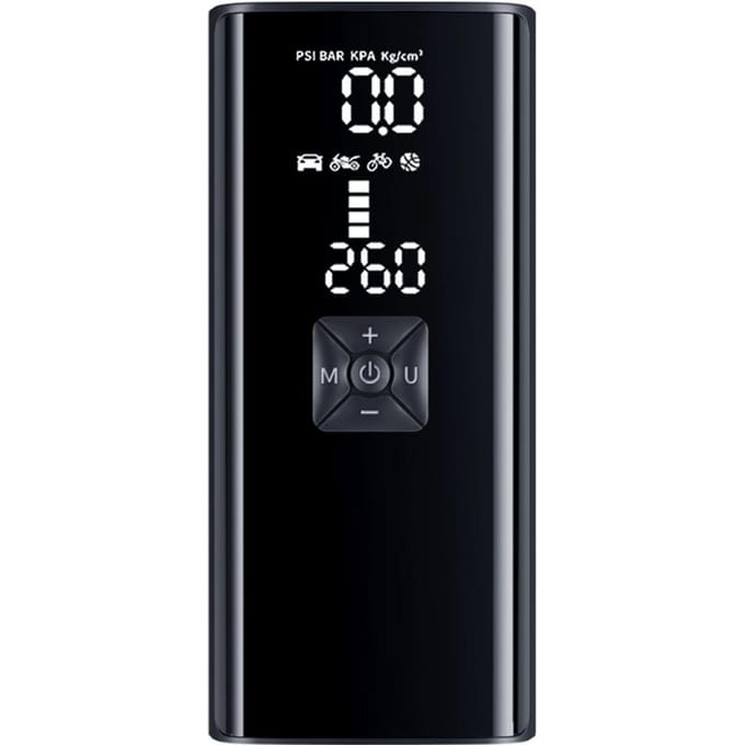 Pompe de gonflage portable 6000 mAh Utilisations gonflables multiples Convient pour le transport en extérieur noir