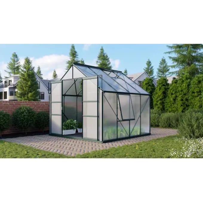 Vitavia Tuinkas Meridian 2 6700 - Polycarbonaat 4mm - Smaragd - 257x258x232cm
