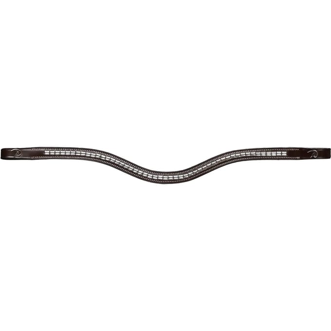 Dy'on - Silver Clincher V-Shaped Browband Hunter - Brown - Maat Full