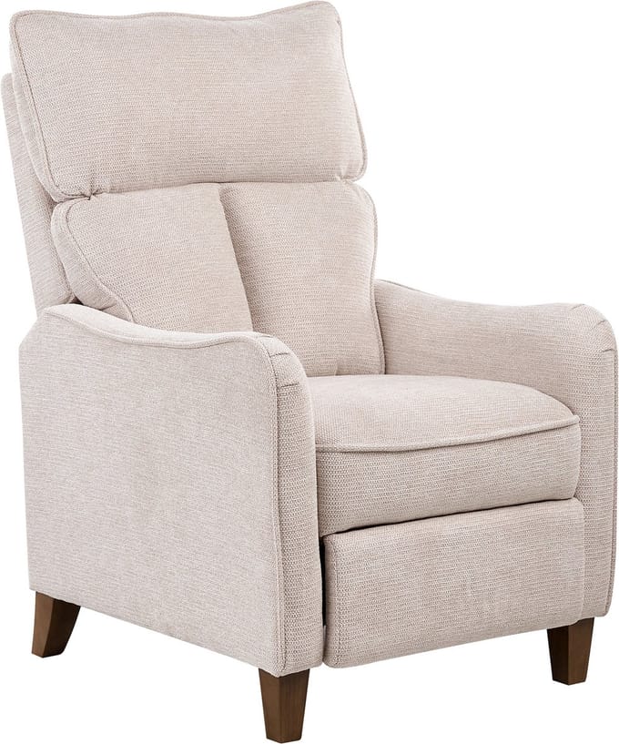 ROYSTON - Fauteuil - Lichtbeige - Polyester
