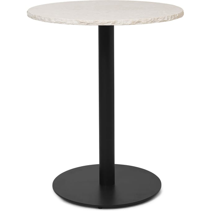 Ferm Living Mineral Café bistrotafel 60 x 60 cm - bianco curia/black
