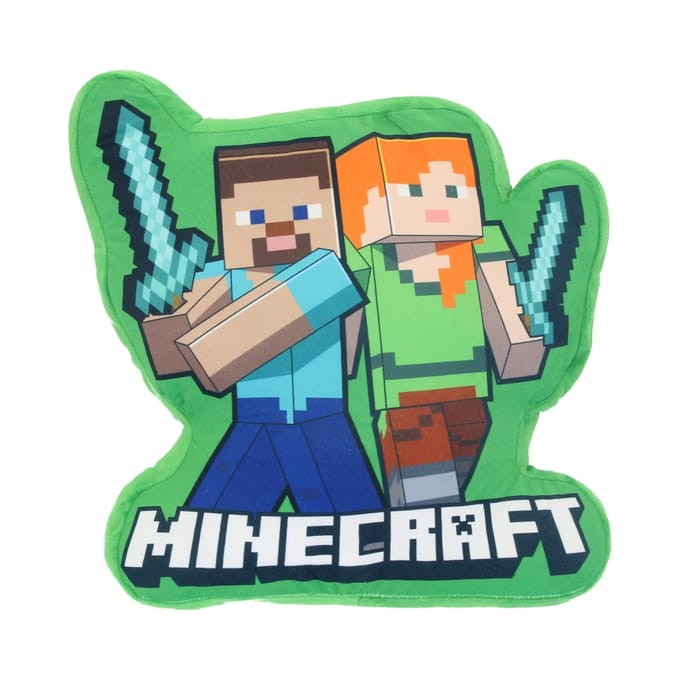 Minecraft steve & alex kussen 40cm