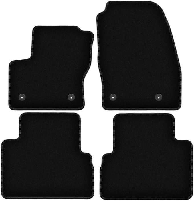 BASIC zwarte veloursmatten voor: Ford C-MAX MK2 minivan (2015-2019)