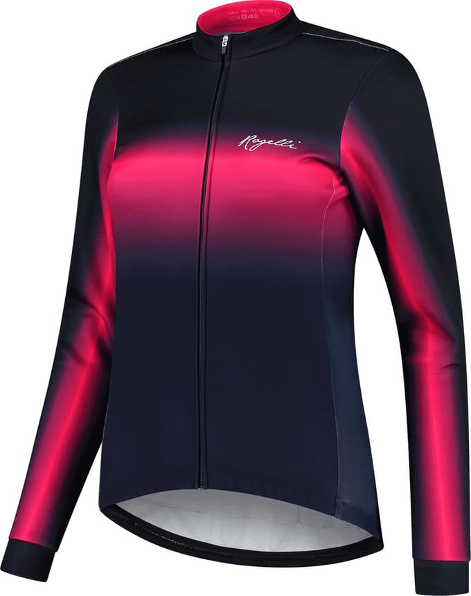 Rogelli Dream Winterjack - Dames - Fietsjack - Blauw/Roze/Zwart - Maat S