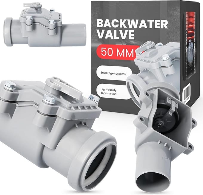 Terugslagklep 50mm PVC Afsluitklep voor Afvoersystemen