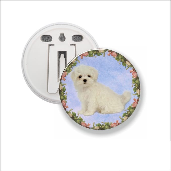 Button Met Clip - Hond
