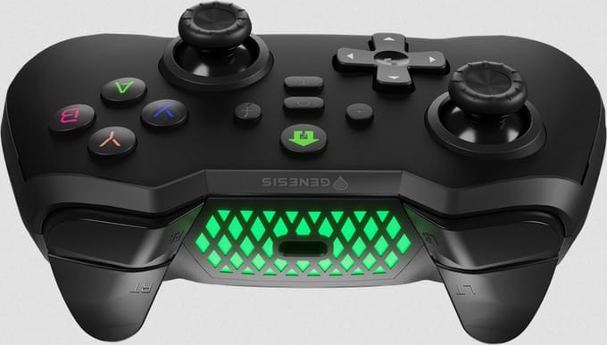 GENESIS - NJG-2100 MANGAN 400 - Draadloze Game controller - PC - Nitendo Switch - Zwart - Gaming
