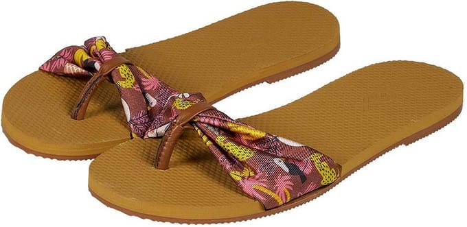 Meisjes Slippers - Teenslippers - Tropical Style Paars -  Maat 31/32