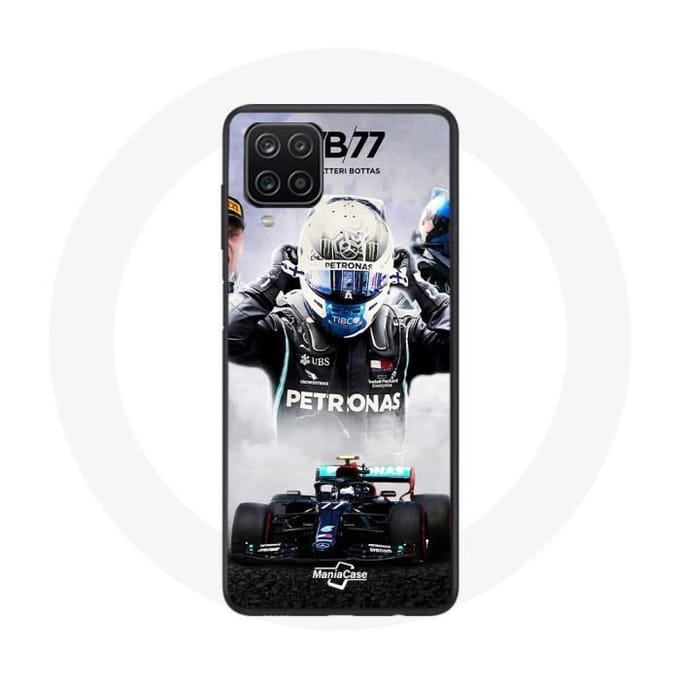Coque - Samsung - Galaxy A12 - Formule 1 - Valtteri Bottas - Noir noir