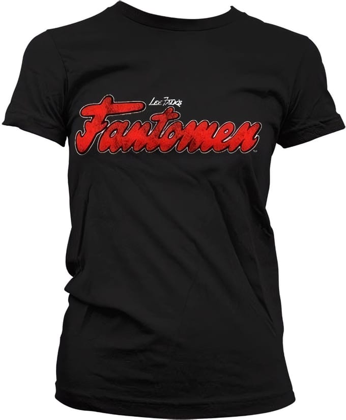 The Phantom Dames Tshirt -M- Distressed Logo Zwart
