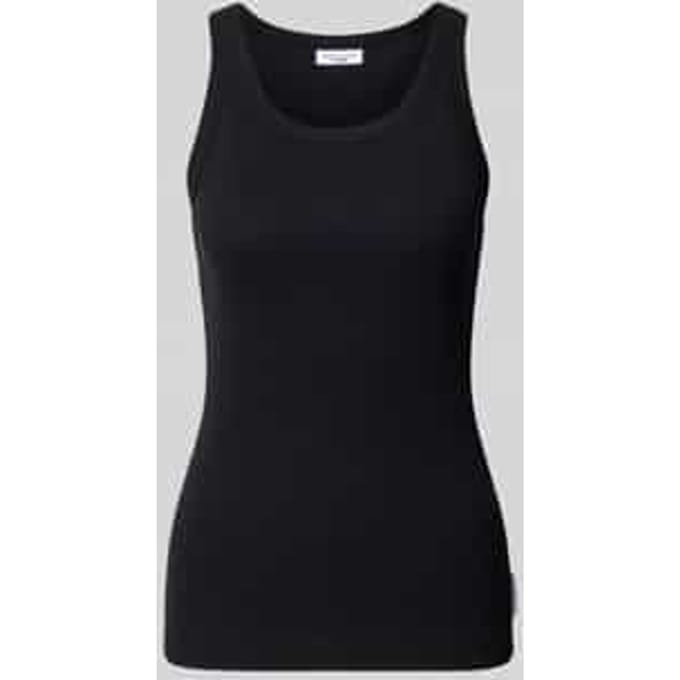 Slim fit tanktop van katoenmix