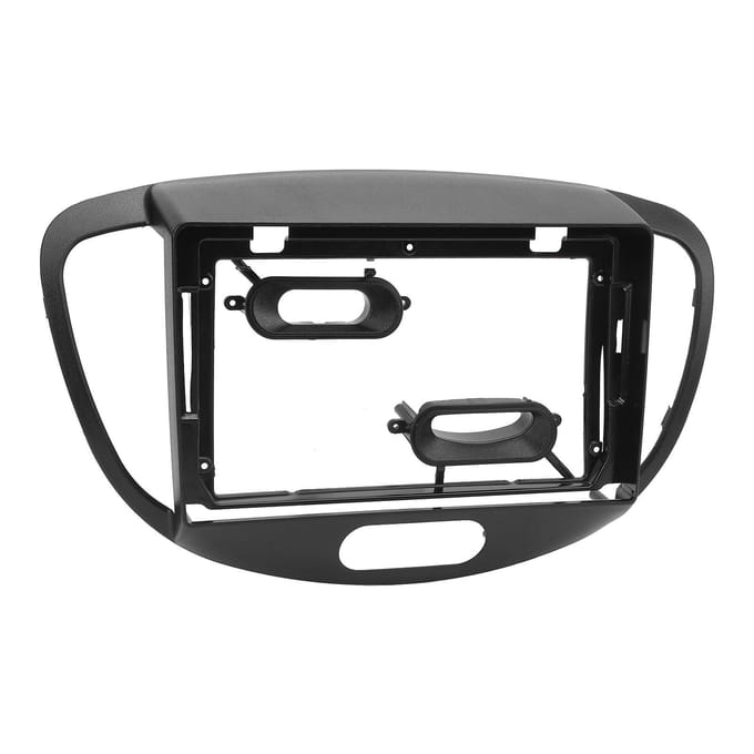 9 Inch Autoradio Radio Fascia Zwart Beschermend Nauwkeurige Pasvorm Navigatiepaneel Frame voor I10 2007 tot 2013 Met Draad black
