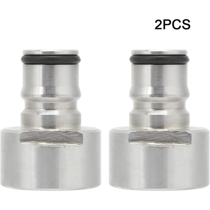 2 Stuks Roestvrij Staal Kogelvergrendeling Fustkoppeling Adapter Kogelvergrendeling Snelkoppeling Conversiekit voor white