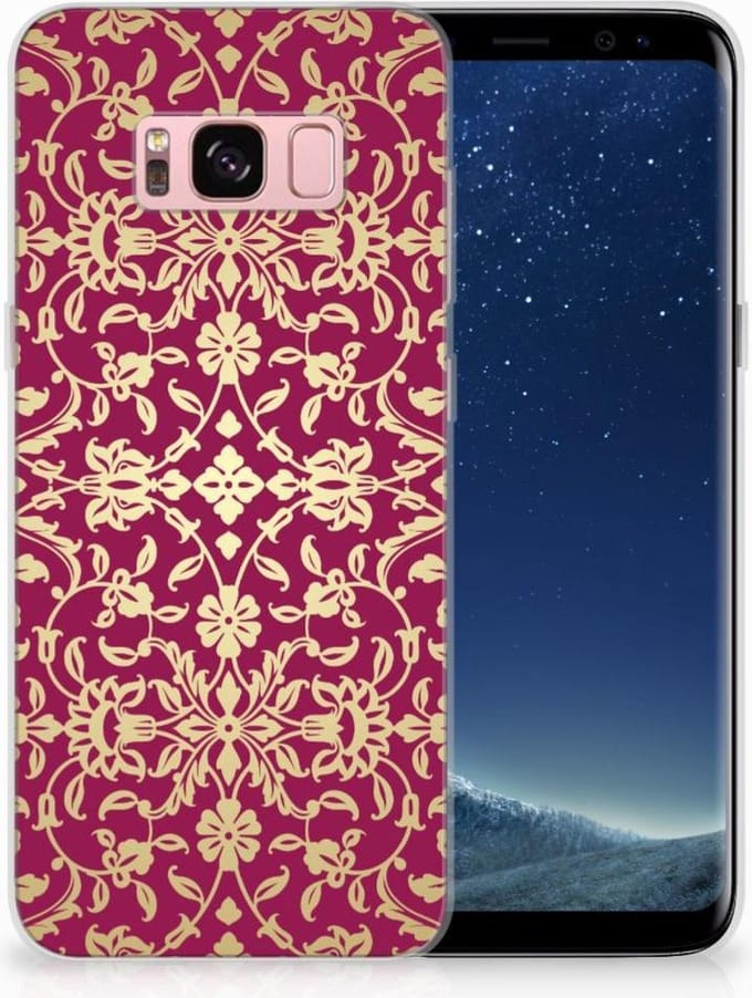 Siliconen Hoesje Samsung Galaxy S8 Barok Pink