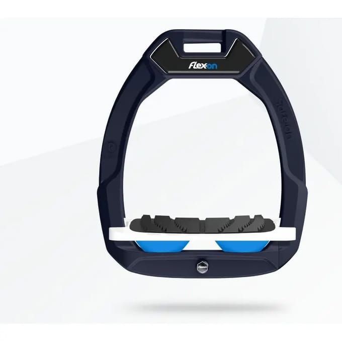 Veiligheidsstijgbeugels Rijervaring Ingebouwd Grip Blauw/Wit/Blauw Flex-On Safe-On