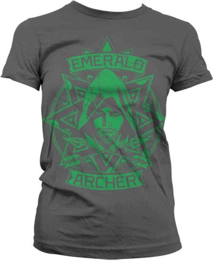 DC Comics Arrow Dames Tshirt -M- Emerald Archer Grijs