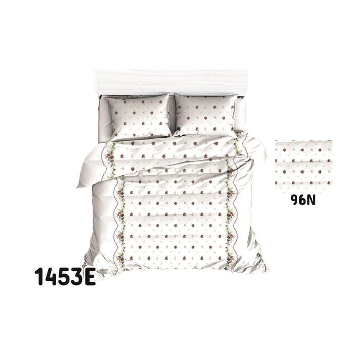 Katoenen Kussensloop 50x60 cm met Rode Rand - Wit