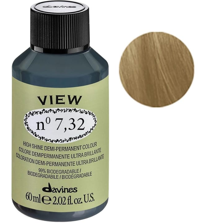 Davines high shine demi permanent color View 60ML 7.32 Golden Irise Blonde