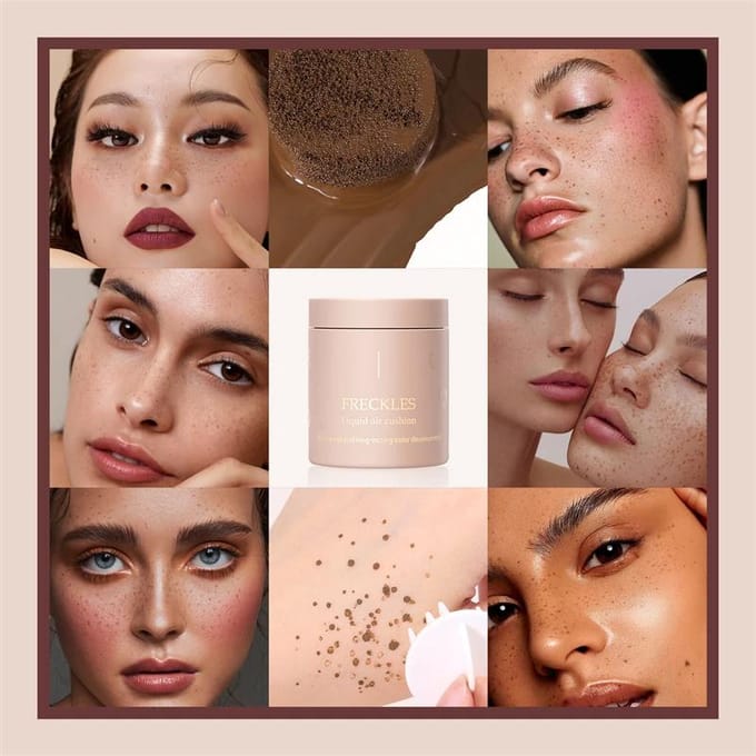 Stylo à taches de rousseur réaliste, Simulation naturelle, outil de maquillage, longue durée, étanche, stylo à points pour le visage marron clair
