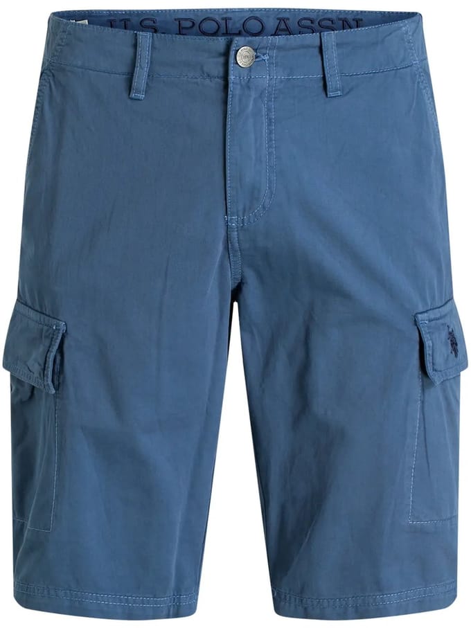U.S. POLO ASSN. | Heren | Cargo Shorts | Regular Fit | Blauw | Maat M