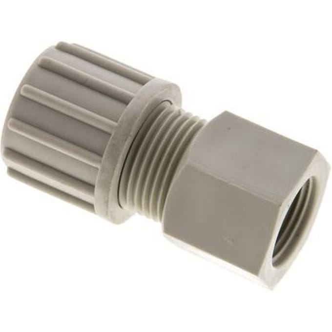 14x12mm & G3/8'' PP Rechte Knelfitting Binnendraad 10bar