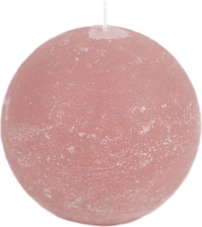 Rasteli Luz Your Senses Kaars- Bolkaars Taupe-Rosé D 10 cm