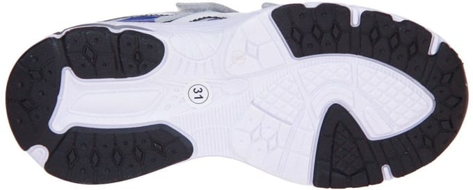 Hip Velcroschoen Wit-Blauw