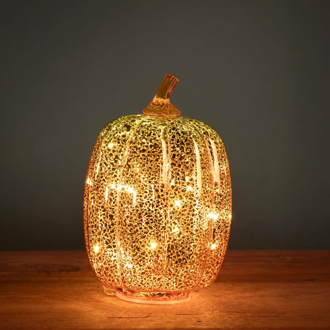 Bianchidino - Lantaarn Licht pompoen - LED D 14 X H 21,5 cm