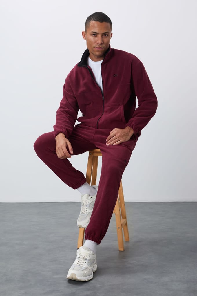 Heren Polyester Sweater- en Broekset