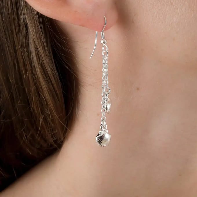 Sylvie Monthulé | Silver Earrings | Duo Shells