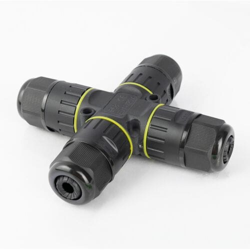 KS Verlichting X-aftak kabelverbinder - Waterdicht IP68 - Kabelmof - Kabeldoos - Zwart