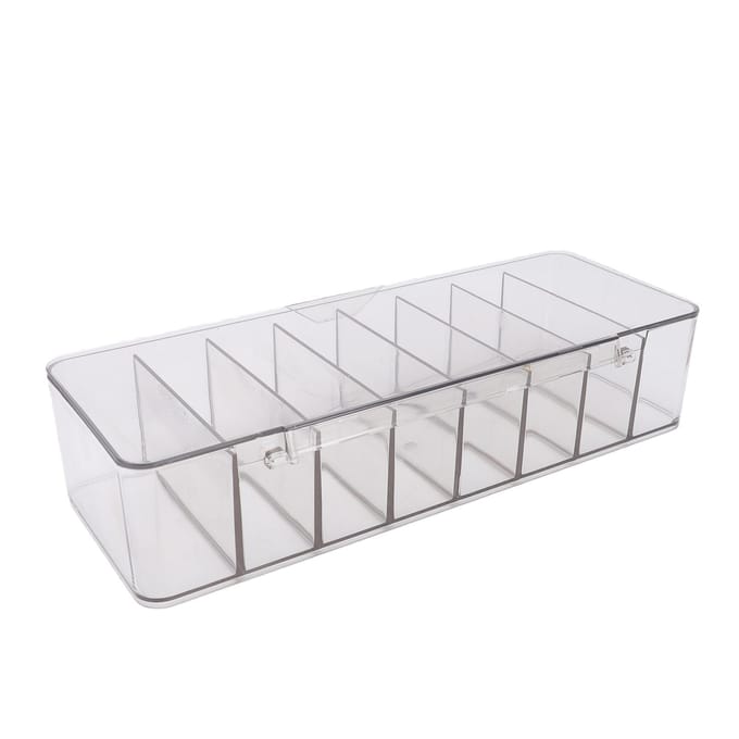 Contactlens   8 Vakjes Grote Capaciteit Contactlens Opbergdoosje Dispenser 26cm white