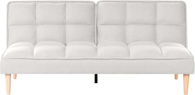 SILJAN - Slaapbank 3-zits - Gebroken wit - Polyester
