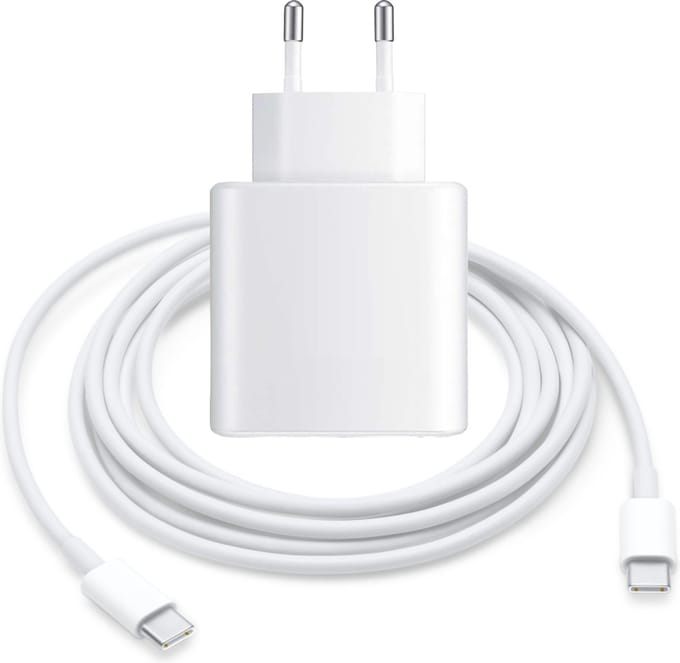 45W USB-C Snellader met Kabel USB C 3 meter - Oplaadset S24, S23, S22, S21, S20 - USBC lader