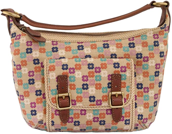 Handtas Fossil Wmns Schoudertas Tate Hobo Natural Floral Mix - UNI