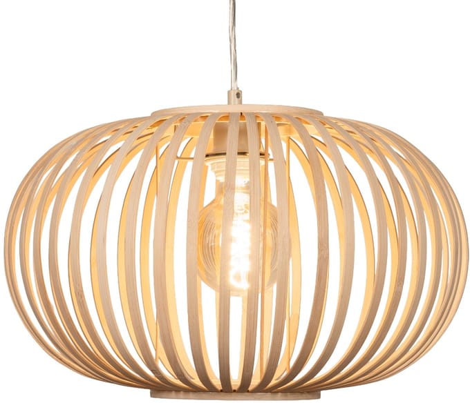 Lumidora Hanglamp 75682 - WILLEMIJN - E27 - Naturel - Riet