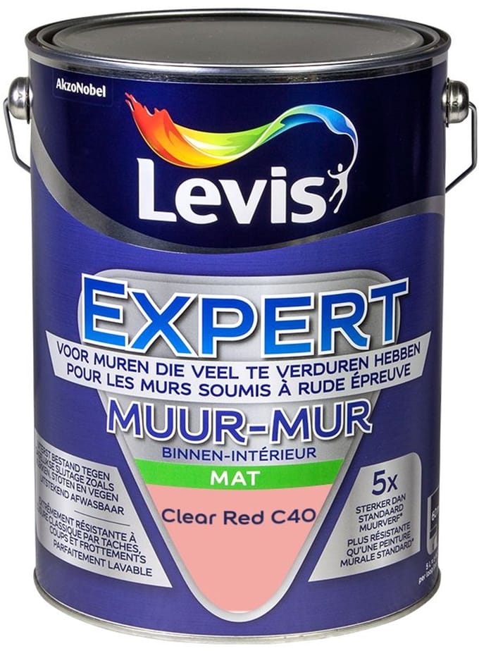 Levis - Expert Muur Binnen Mix - Clear Red C40 - Mengverf - 5 L