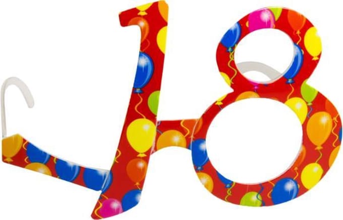 Folat - Feestbril - Red 18